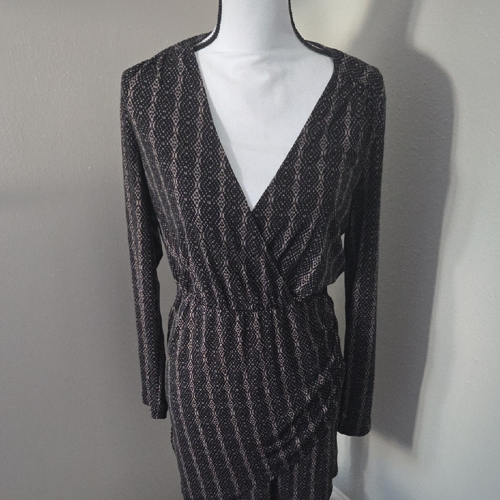 Bcbgeneration Monochrome Patterned Dress - image 1